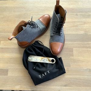 Men’s Taft “The Jack” Boots - Size 44 (US 11-11.5) Grey/Brown